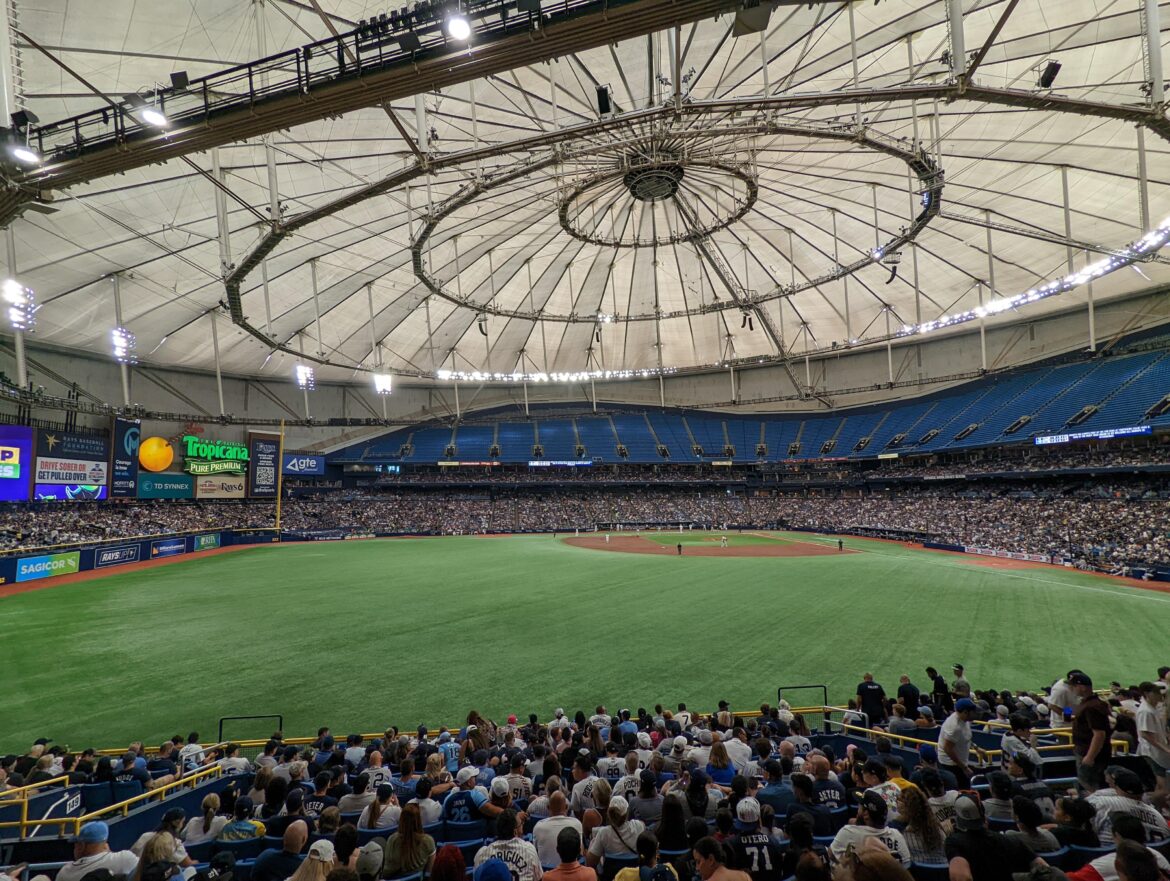 A trek to Tropicana Field, baseball’s haunted house: Blue skies, but no Rays – The Athletic – The New York Times