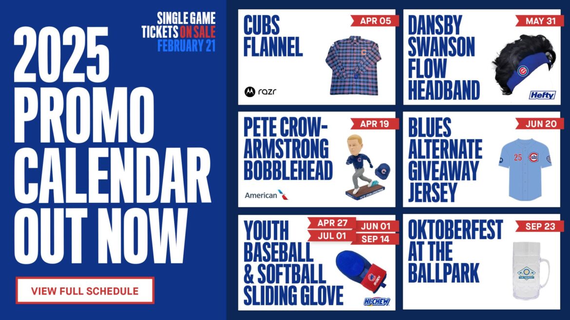2025 Promotions and Giveaways | Chicago Cubs – MLB.com