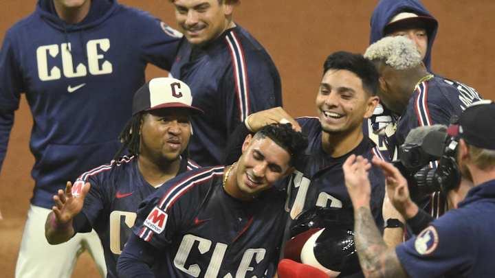 Guardians clinch playoff spot after walk-off hit by pitch win against Rangers – News 5 Cleveland WEWS